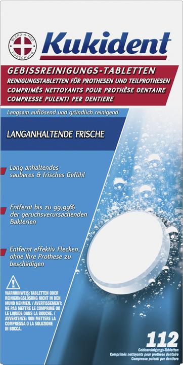 Image du produit Kukident Nettoyage des onglets extra frais
