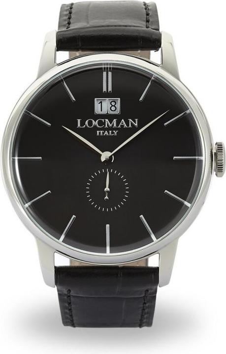 Actual product image Locman Italy Men's Watch 1960 Big Date black Ref. 0252 (Analogue wristwatch, 41 mm)