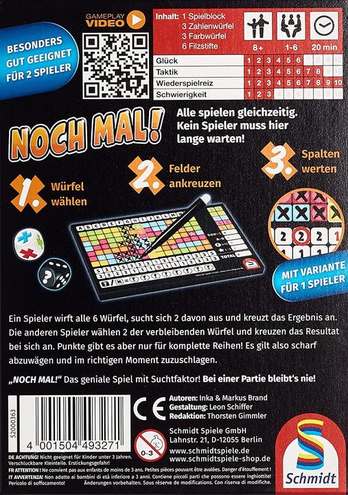 Immagine prodotto Schmidt Spiele Ancora una volta (Tedesco)