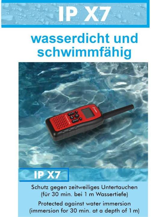 Immagine prodotto Stabo Elettronica 20850 Freecomm 850 Set Radio PMR IPX7 Impermeabile, Batterie agli ioni di litio (10 km)