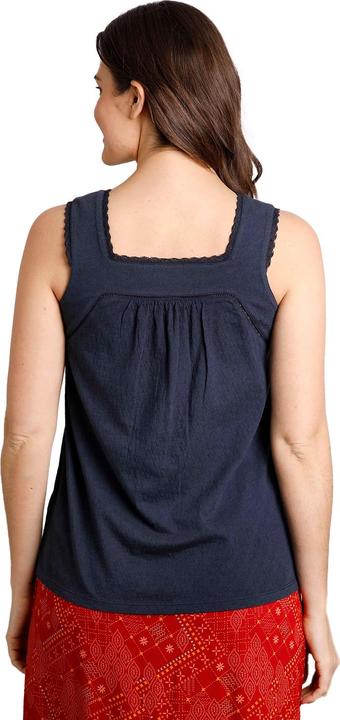Actual product image Weird Fish Womens/Ladies Chelle Organic Cotton Square Neck Vest Top (40 D)