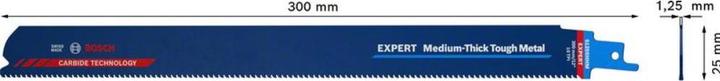 Productafbeelding Bosch Professional Zubehör Expert 'Middelzwaar Metaal' S 1255 HHM reciprozaagblad, 1 stuk