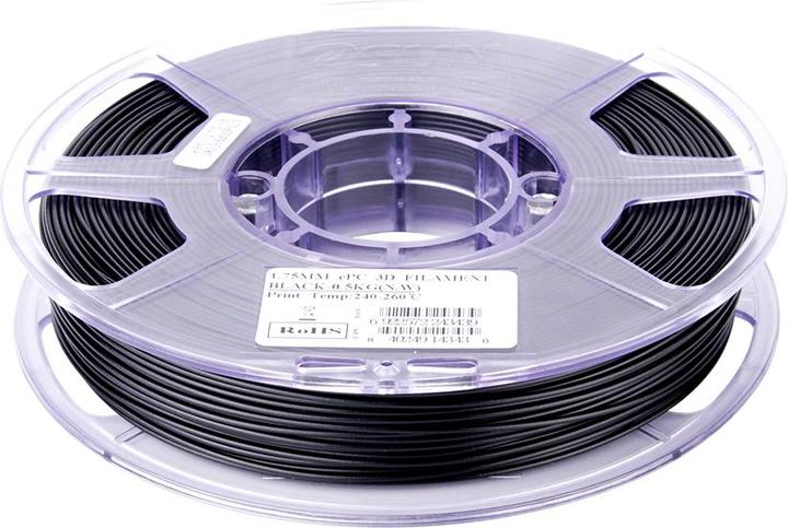 Actual product image eSUN ePC Black polycarbonate filament 1.75mm 500g (Carbon, 1.75 mm, 500 g, Black)