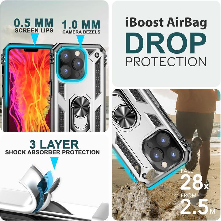 Image du produit Nalia Étui antichoc Military-Style Ring (Apple iPhone 15 Pro)