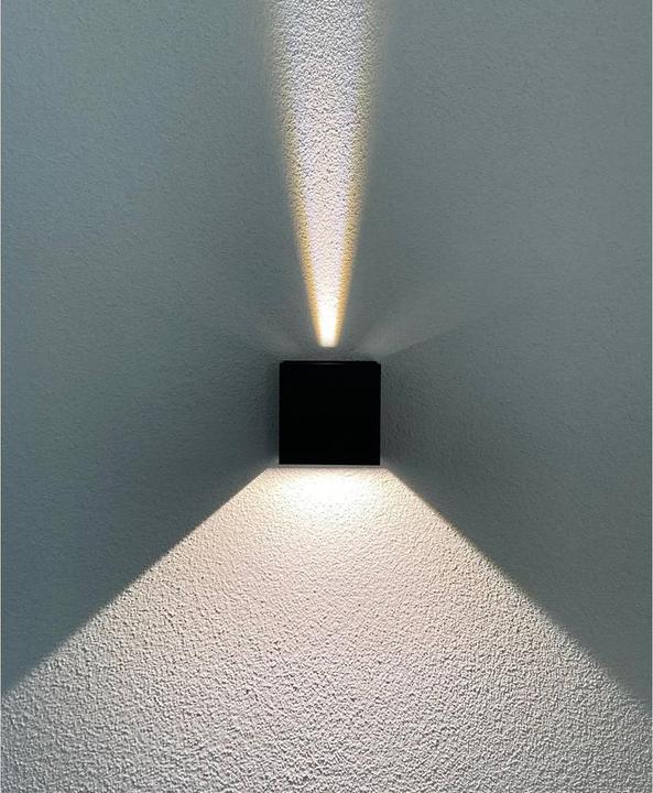 Produktbild Z-Licht Wandlampe Würfel LED 10W schwarz (1000 lm)