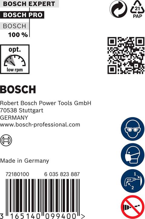 Produktbild Bosch Professional Zubehör PRO Wood HSS Installationsbohrer, 22 x 100 x 600 mm (22 mm)