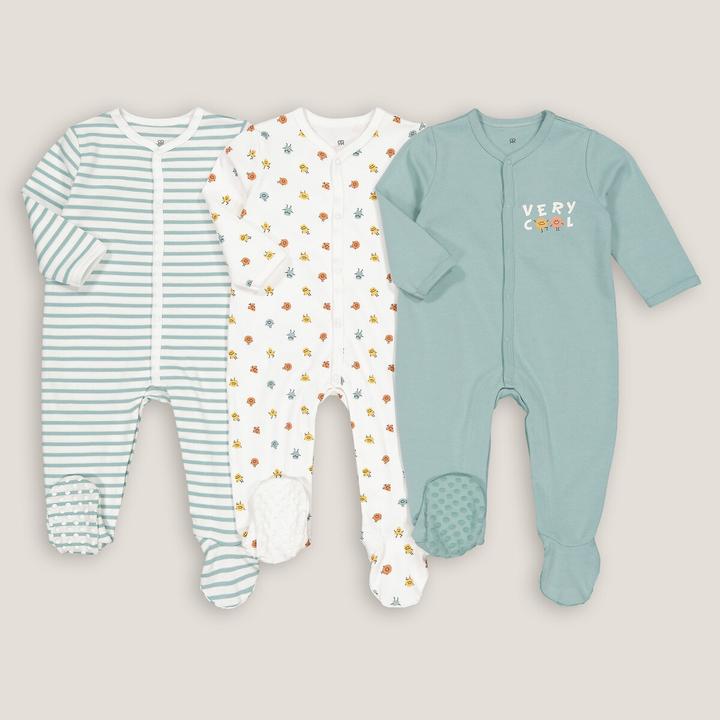 La Redoute Collections 3er-Pack Strampler aus Baumwolle