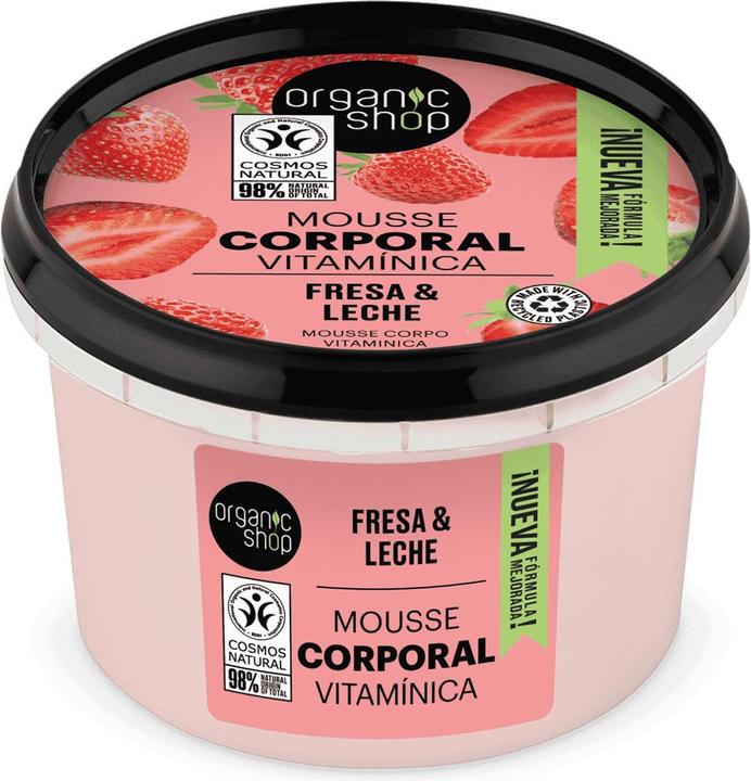 Actual product image Organic Shop Strawberry body mousse, 250 ml, standard, unique (250 ml)