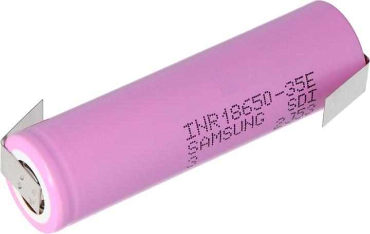 Produktbild Samsung Akku INR18650-35E flacher Pluspol auswählbar mit oder ohne Lötfahnen (1 Stk., 18650, 3500 mAh)