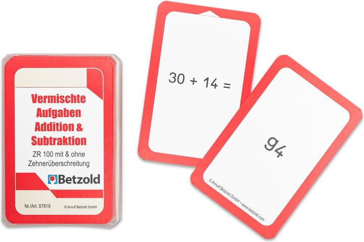 Immagine prodotto Betzold Addizione/Sottrazione, ZR 100 - Set di carte per il cilindro magico (Tedesco)