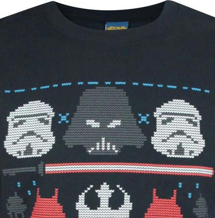 Produktbild Star Wars Weihnachtspullover mit DarkSideNorwegermuster (M)