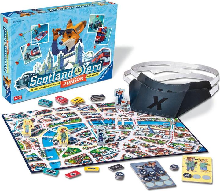 Produktbild Ravensburger Scotland Yard Junior (Deutsch, Portugiesisch, Englisch, Italienisch, Niederländisch, Französisch, Spanisch)