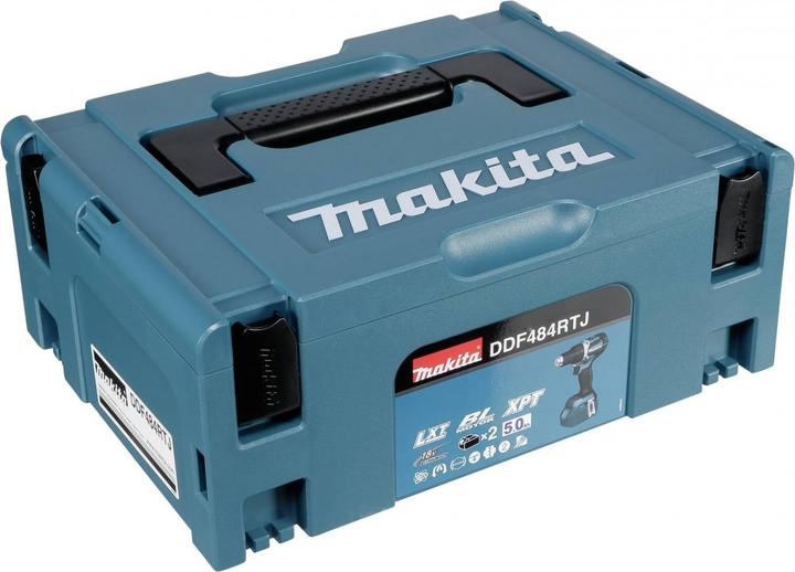 Actual product image Makita DDF484RTJ Cordless drill driver, 18 V, 2x 5.0 Ah Li-Ion, 54 (Rechargeable battery operated)