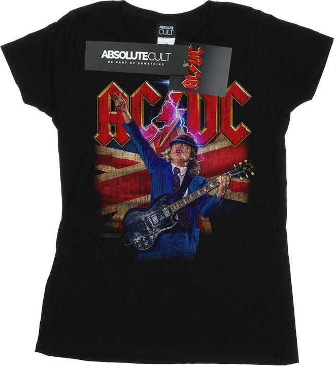 AC/DC Angus Union Flag Lightning TShirt aus Baumwolle