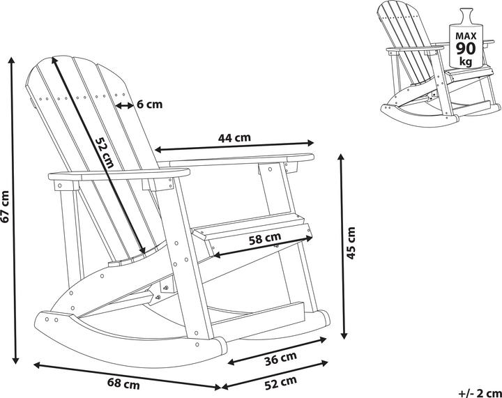Produktbild Beliani Adirondack