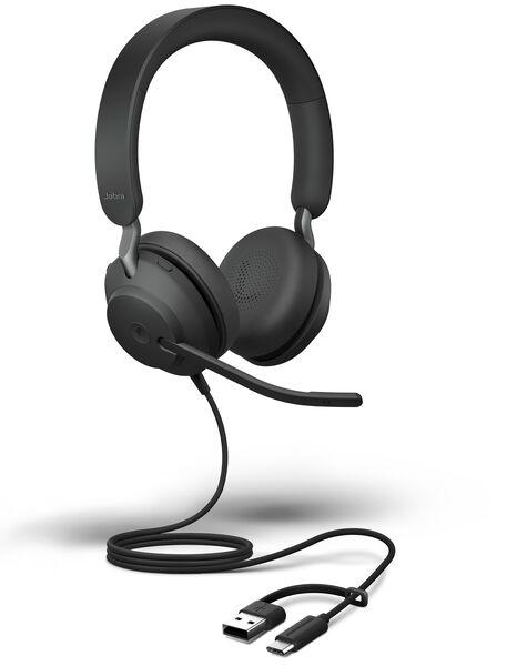Actual product image GN Netcom JABRA Evolve2 40 SE MS Stereo USB C/A (Cable, USB-A)