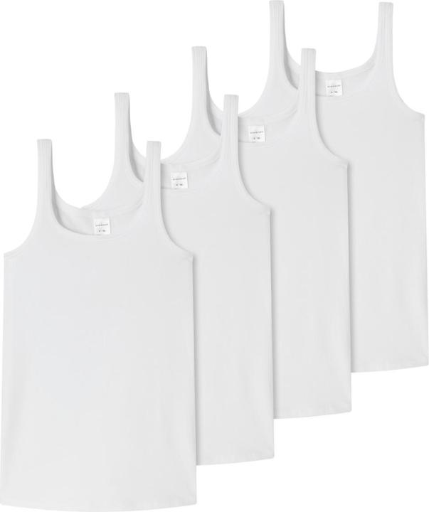 Produktbild Schiesser 4er Pack Teens Girls 95/5 Organic Cotton Tops / Unterhemden (176)