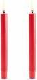 Actual product image Piffany Copenhagen Uyuni - LED mini taper candle 2-pack - Red, Smooth - 1,3x13,8 cm (UL-TA-RE01312-2) (2 x)
