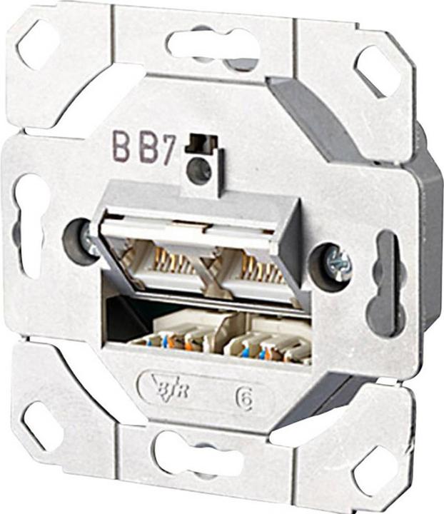 Image du produit Metz Connect E-DAT C6 8/8(8) UP0 - Prise de raccordement, encastrée