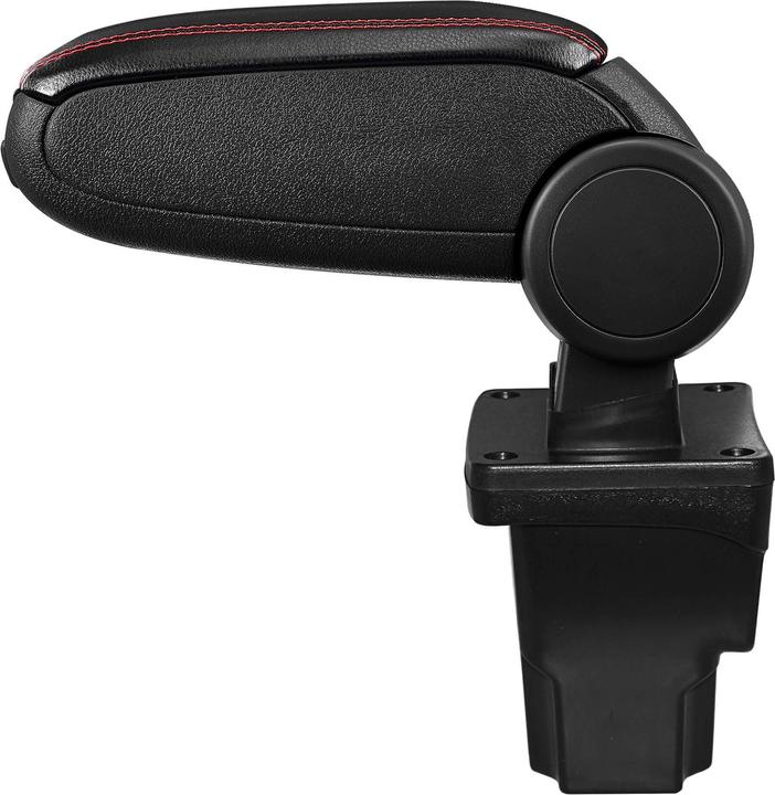 Actual product image Pro-Tec Seat Leon III centre armrest with storage compartment imitation leather black with red stitching