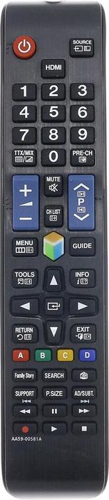 Produktbild Azurano Fernbedienung kompatibel mit SAMSUNG AA59-00581A, AA5900581A (Gerätespezifische Fernbedienung, Infrarot)