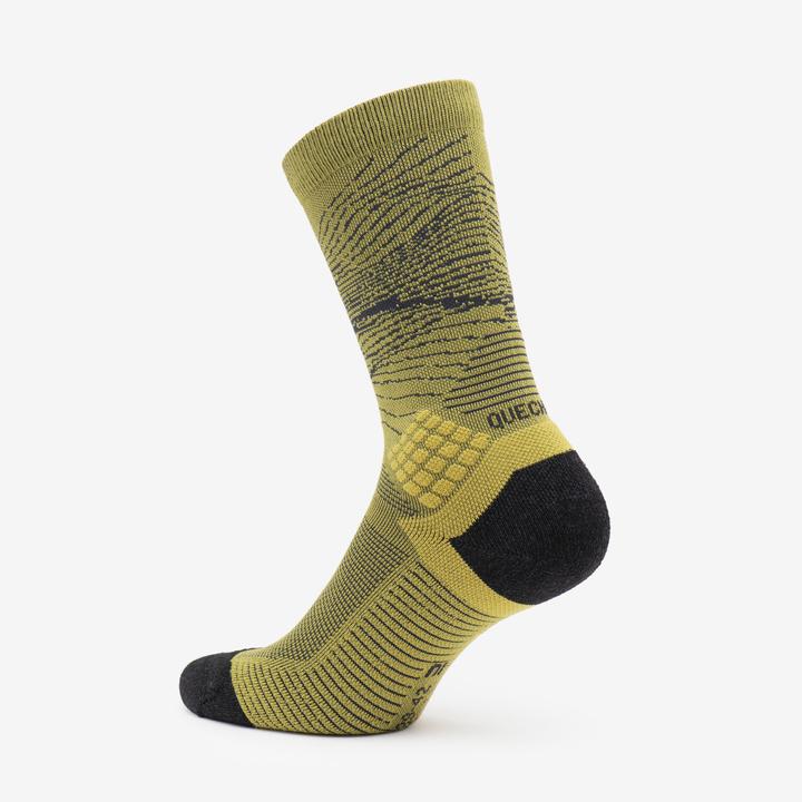 Actual product image Quechua Wandersocken hoch 2 Paar - Hike 500 Trendy khaki/grau (39, 42)