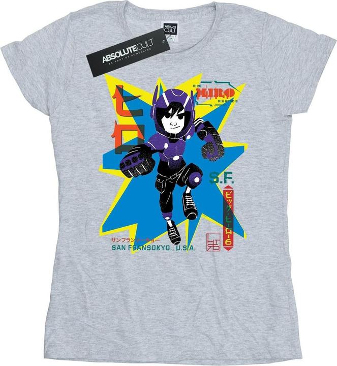 Actual product image Disney Womens/Ladies Big Hero 6 Hiro Anime Cotton T-Shirt (L)