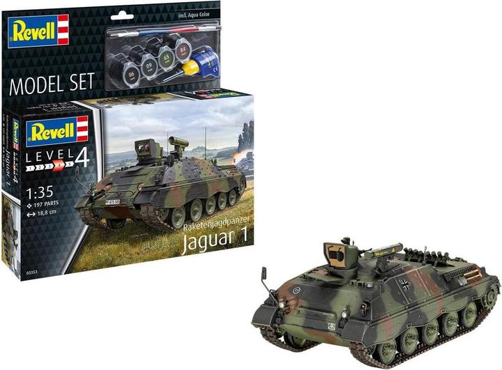 Actual product image Revell Model Set Rocket Fighter Tank Jaguar 1