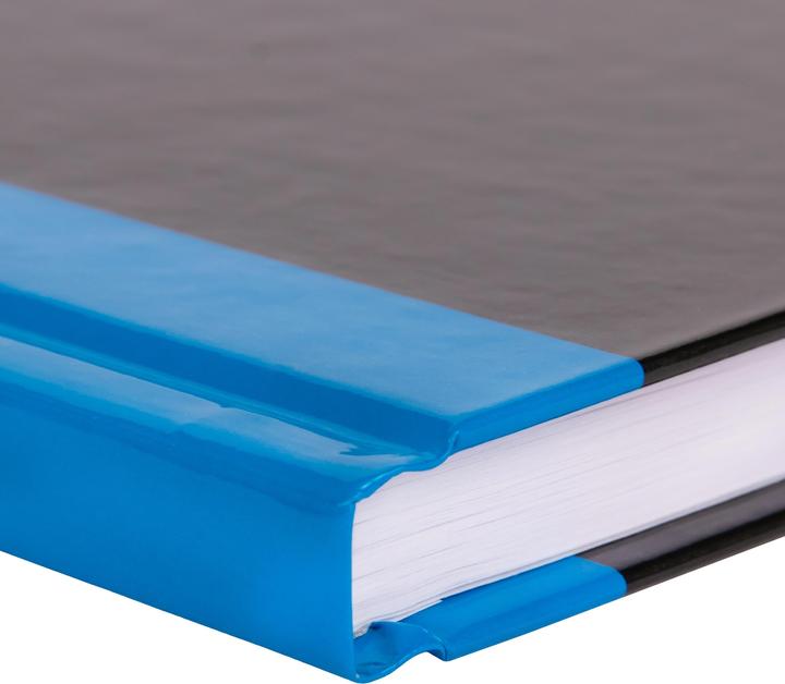 Produktbild Idena Kladde A4 liniert schwarz blau FSC-Mix (A4, Liniert, Harter Einband)