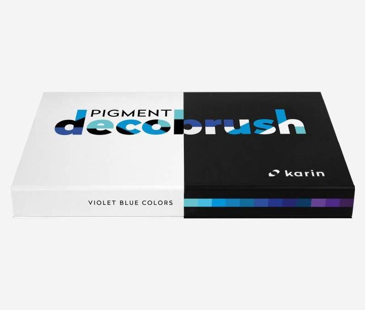 Image du produit Karin PIGMENT DECO BRUSH - Marqueur à brosse (Violet, Bleu clair, Bleu, 12 x)