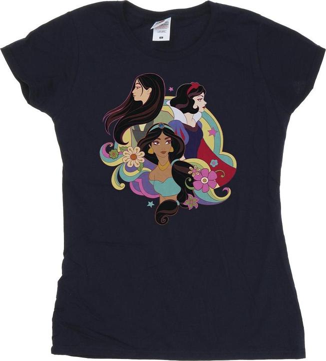 Image du produit Disney - T-shirt PRINCESS MULAN JASMINE SNOW WHITE - Femme (XL)