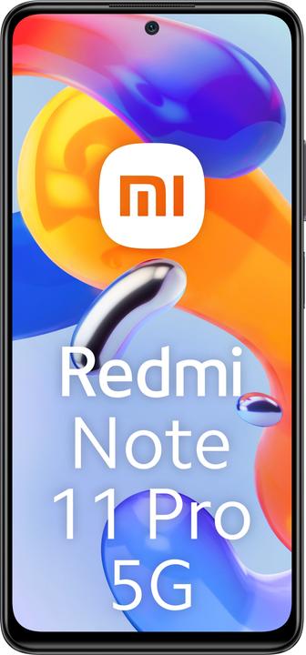 Produktbild Xiaomi Redmi Note 11 Pro 5G (128 GB, Graphite gray, 6.67", Hybrid Dual SIM, 108 Mpx, 5G)