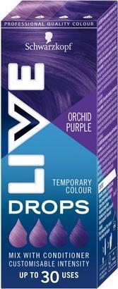 Schwarzkopf Live Drops Waschbares Haarfärbemittel Orchidee Lila 30ml (Orchid Purple)