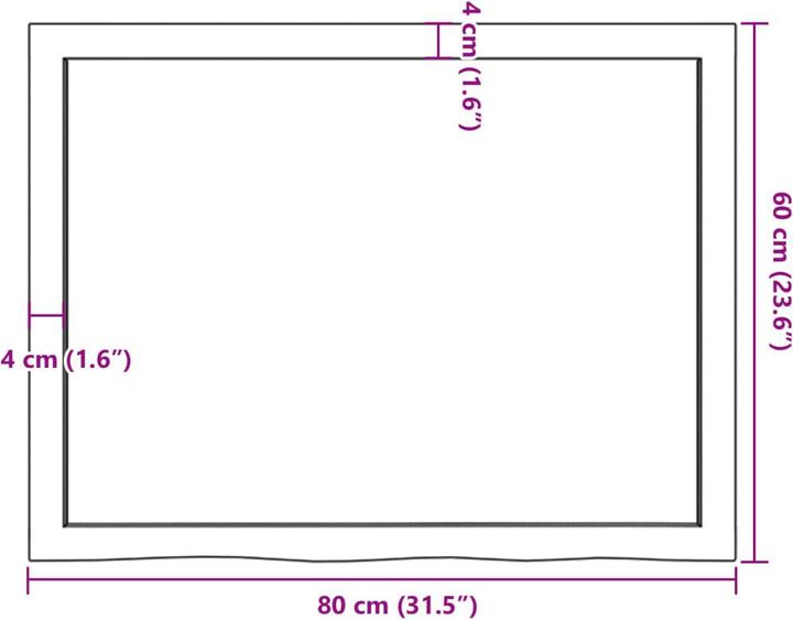 Produktbild VidaXL Gianna (80 x 4 x 60 cm)