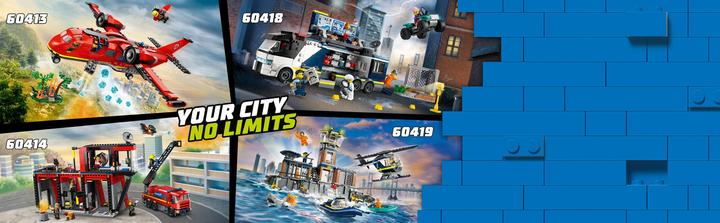 Actual product image LEGO 60414 Fire station with turntable ladder truck (60414, LEGO City)