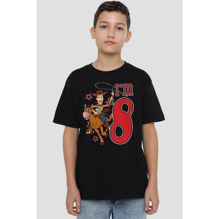 Actual product image Toy Story Childrens/Kids I'm 8 Woody Birthday T-Shirt (116)