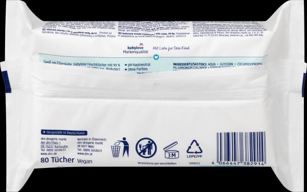 Immagine prodotto dm babylove Salviette umidificate (80 Pezzo/i)