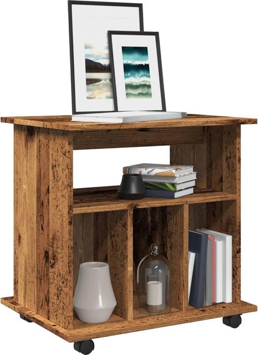 Produktbild VidaXL Rollcontainer Rollschrank Bürocontainer Büroschrank Schrank Altholz-Optik (60 x 45 x 60 cm)
