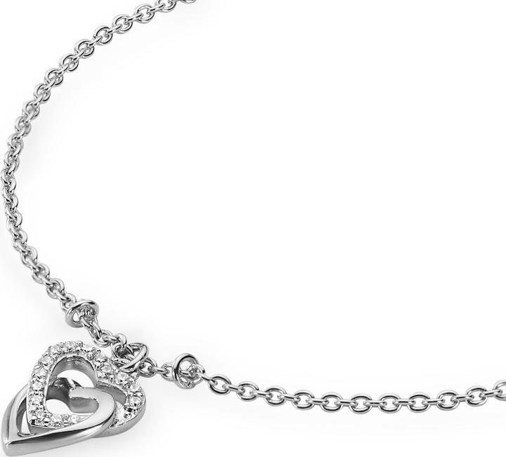 Actual product image Jette Armband SWING HEART (17 cm, 925 silver)