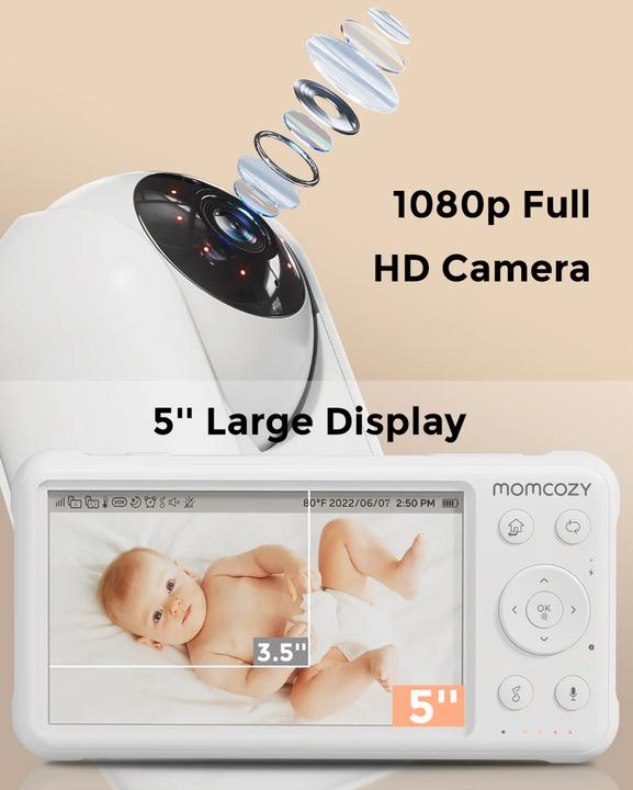 Immagine prodotto Momcozy Video baby monitor (Video e audio, 300 m)