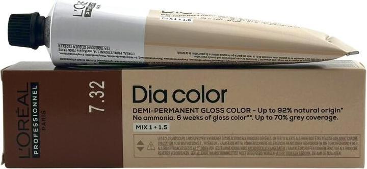 L'Oréal Professionnel L'Oréal DIA Color 7.32 Mittelblond Gold Irisé 60 ml (Blond, Gold)