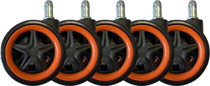LC-Power Castors LC-CASTERS-DRIFT Set of 5 Orange