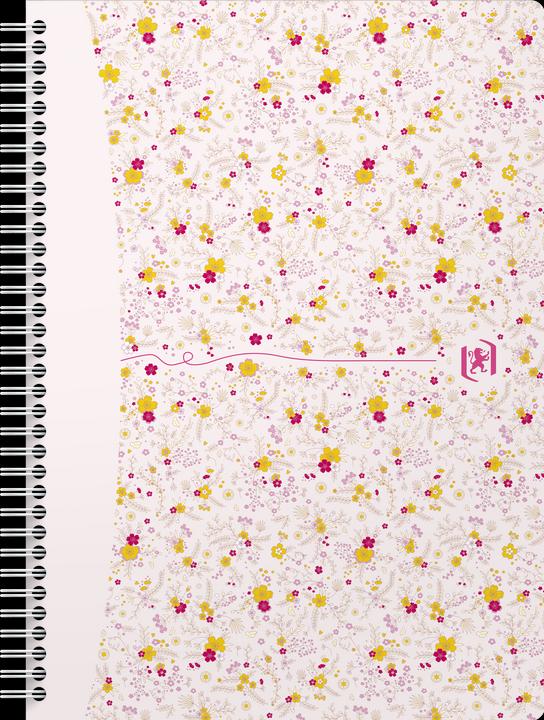 Actual product image Oxford FORME FLORAL - spiral book (B5, Checked, Hardcover)