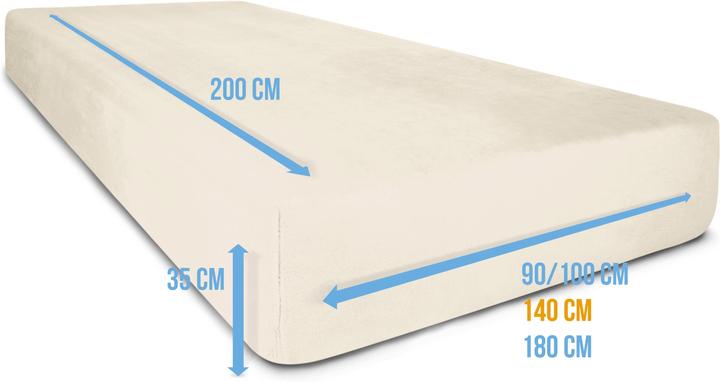 Actual product image Aspero Flannel fitted sheet PERPIGNAN (180 x 200 cm)