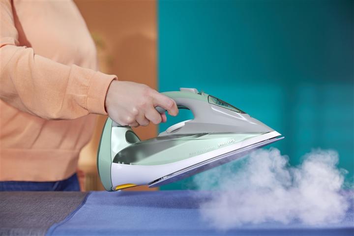Produktbild Philips 7000 series DST7012/70 iron Steam iron SteamGlide Plus soleplate Green, Grey (2600 W, 220 g/min)