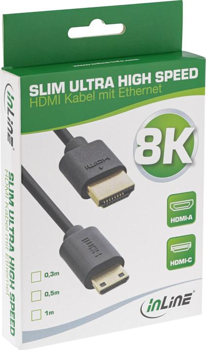 Produktbild InLine HDMI (Typ A) — mini HDMI (Typ C) (0.30 m, HDMI)