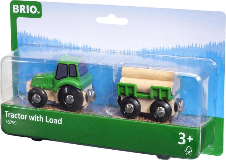 Actual product image Brio Wooden tractor with load