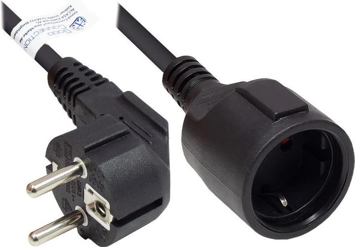 Immagine prodotto Good Connections Estensione contatto di terra spina tipo E+F (CEE 7/7, angolato) a presa tipo F (CEE 7/3, diritto), s (5 m, CEE 7/3)