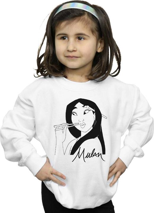 Actual product image Disney Girls Mulan Chopsticks Sweatshirt (140, 146)