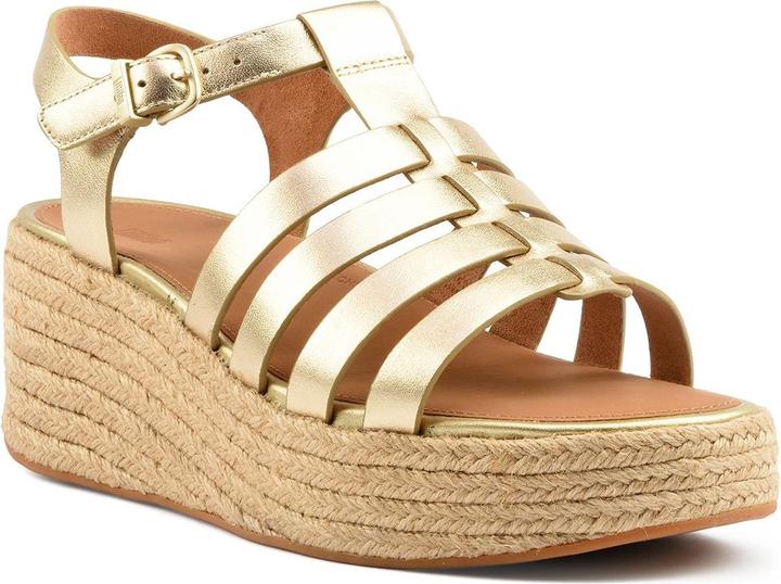 Fitflop Platfforms Espadr. Leather Fisherman Wedge Sandals